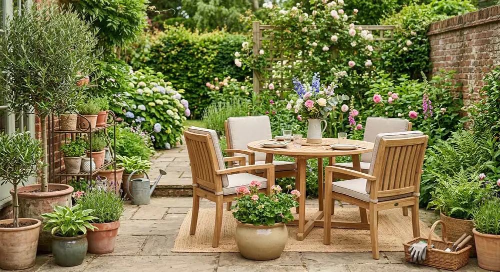 Tuinmeubels, potten en buitenaccessoires