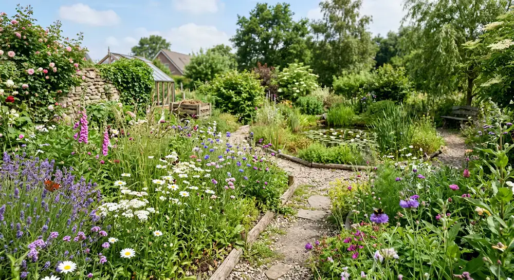 Een ecologisch beheerde tuin vol biodiversiteit